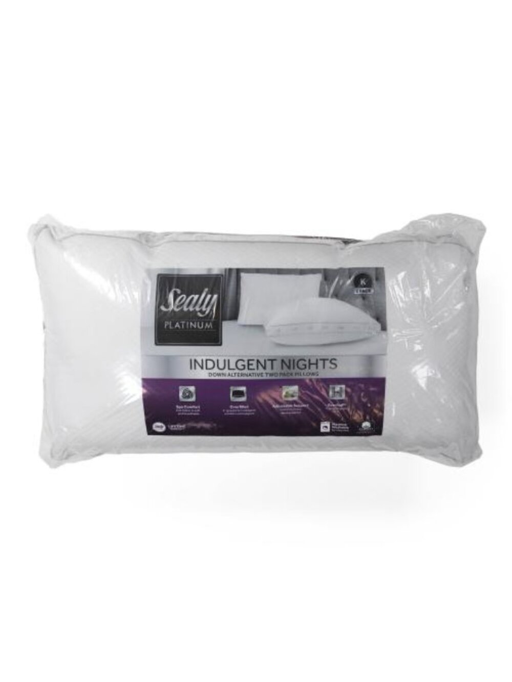 SEALY 2pk 18x34 Indulgent Nights Pillows